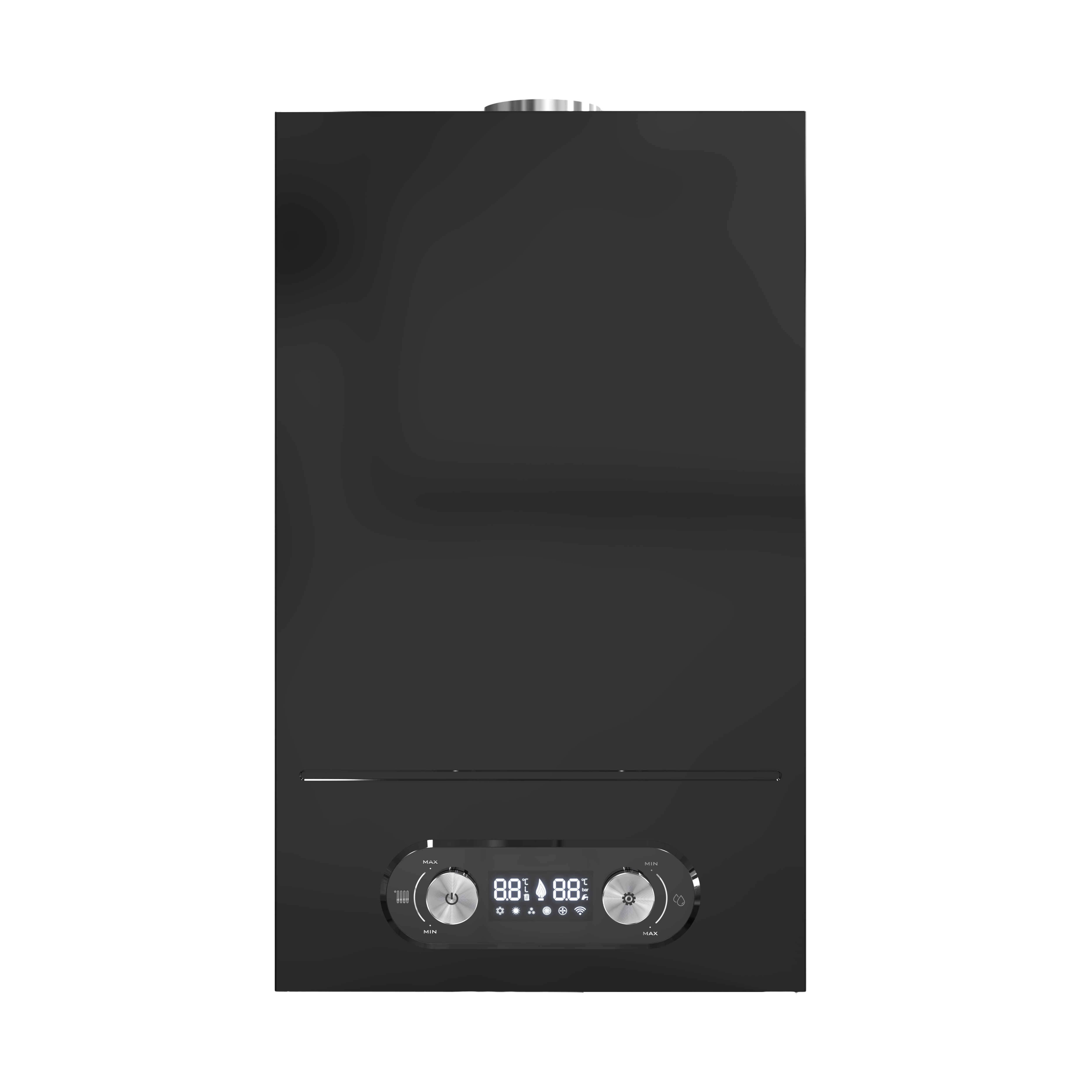 B05-Black Wall Mounted Combi Gas Boiler