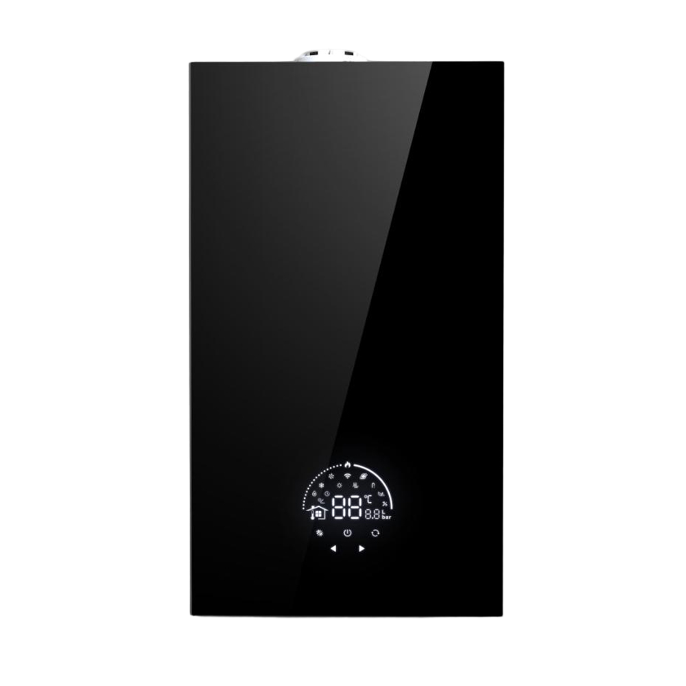 A02 Glass Panel Wall Mounted Combi Gas Boiler with WIFI